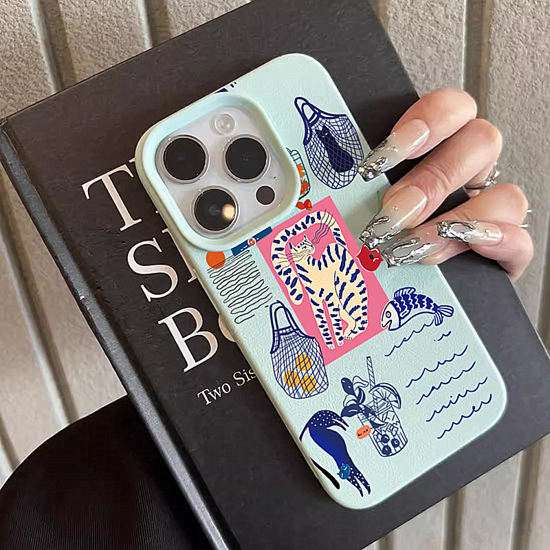 Phone Cases Cute Iphone 14 - جرابات هاتف جديدة بتصميم قطة الكرز