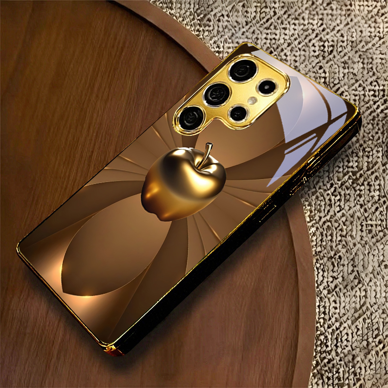 Phone Cases Samsung A14 - Lucky Flower Petals Electroplated Golden Phone