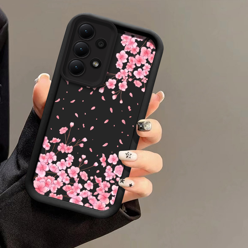 Phone Cases Samsung A14 - غطاء هاتف مطبوع بزهور الخوخ لسامسونج