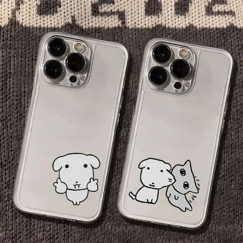 Phone Cases Cute Iphone 14 - غطاء هاتف شفاف جديد بتصميم كوري