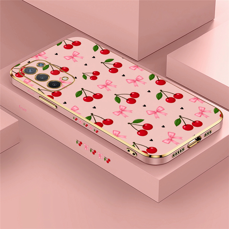 Phone Cases Red - غطاء هاتف لطيف بتصميم فيونكة كرزية