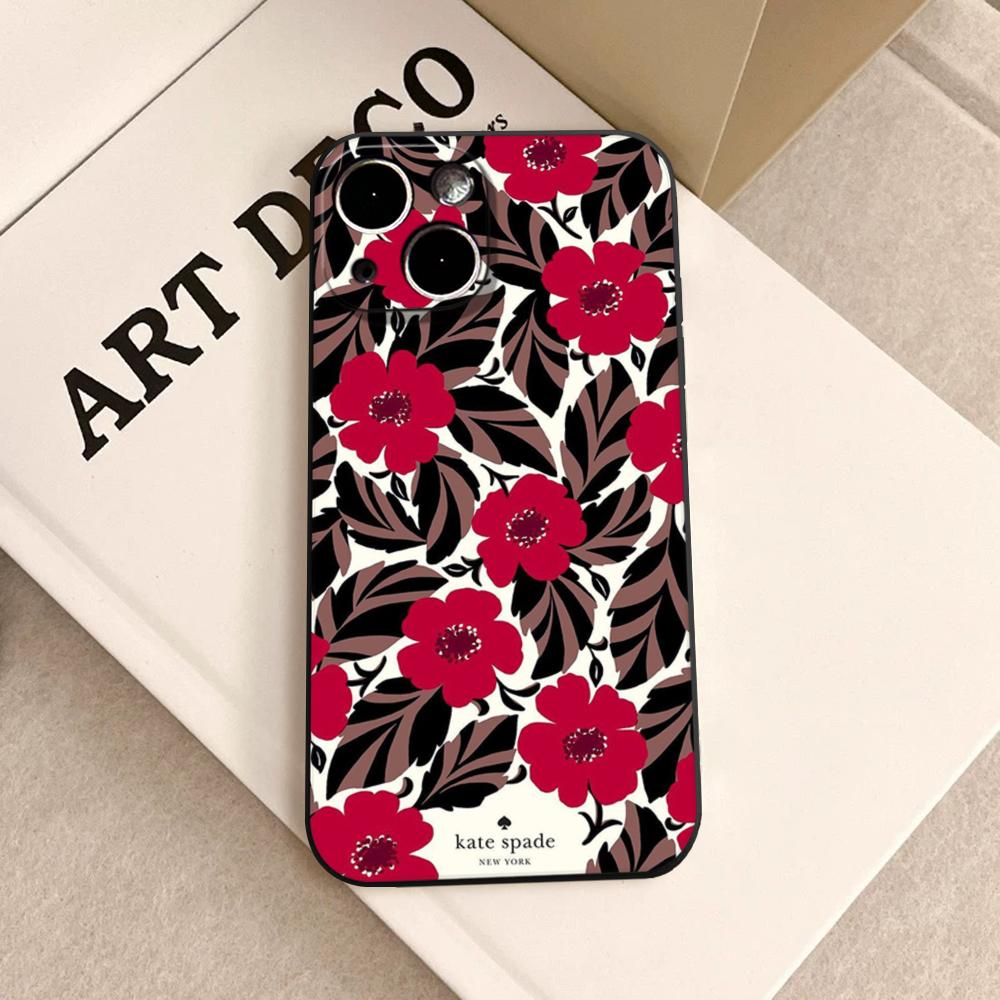 Phone Cases Kate Spade - جراب هاتف Fishion K-Kate-SpadeS بتصميم زهور