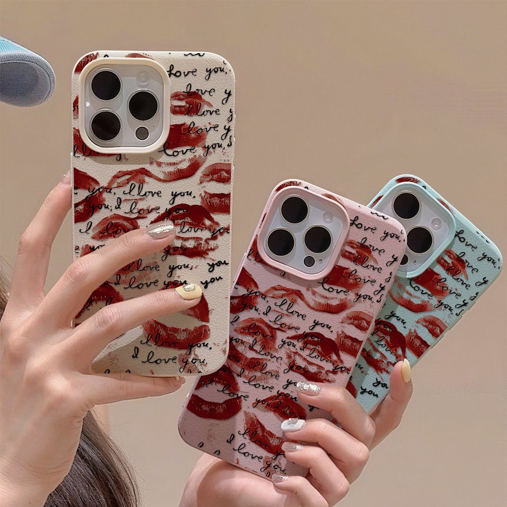 Phone Cases Red - مشرق أحمر الشفاه الجلود قضية الهاتف