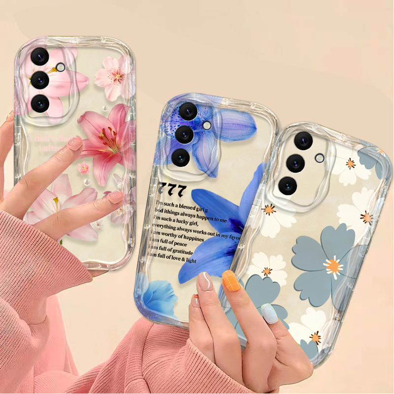 غطاء هاتف بنمط زهرة الزنبق الو - مراجعة Phone Cases Samsung A14 وسعره
