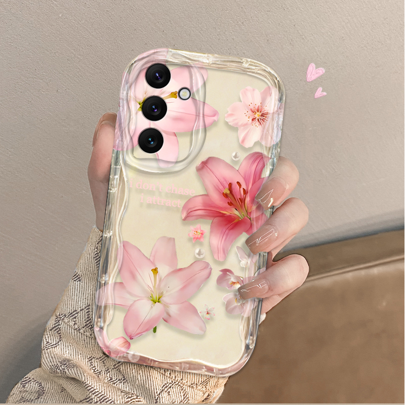 غطاء هاتف بنمط زهرة الزنبق الو - مراجعة Phone Cases Samsung A14 وسعره