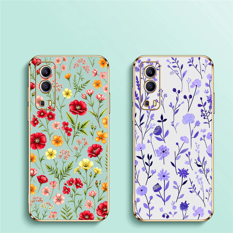 غطاء هاتف بنمط زهور مائية لفيف - مراجعة Phone Cases Vivo وسعره