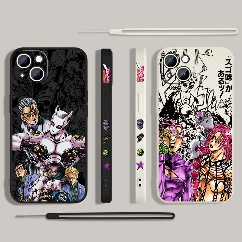 جراب هاتف سائل بتصميم أنمي JOJ - مراجعة Phone Cases Iphone 13 وسعره
