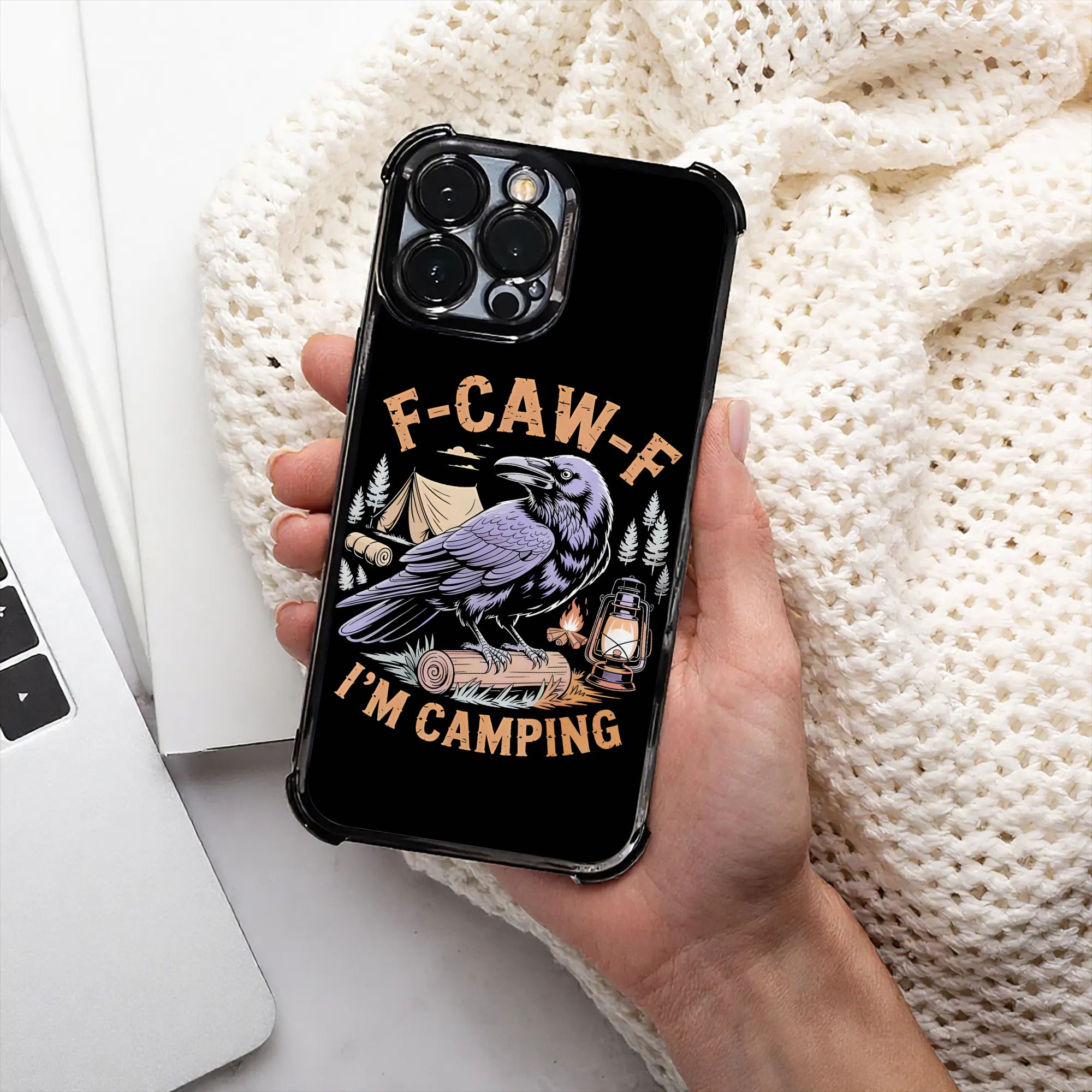 غطاء هاتف مضحك بتصميم الغراب F - مراجعة Phone Cases Funny وسعره