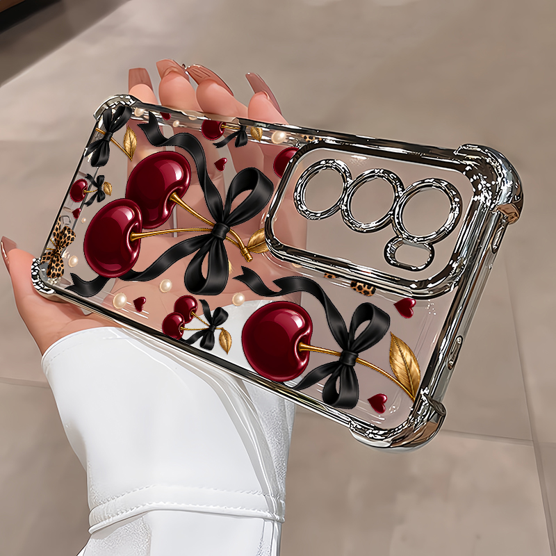غطاء هاتف بتصميم الفهد والكرز  - مراجعة Phone Cases Vivo وسعره