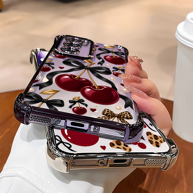 غطاء هاتف بتصميم الفهد والكرز  - مراجعة Phone Cases Vivo وسعره