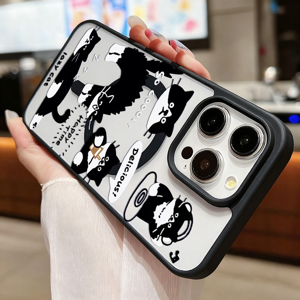 مضحك القطة السوداء شحن لاسلكي  - مراجعة Phone Cases Funny وسعره