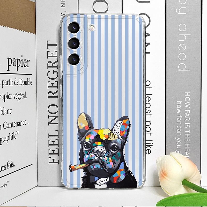 غطاء هاتف شفاف ناعم بتصميم كلب - مراجعة Phone Cases Samsung A14 وسعره