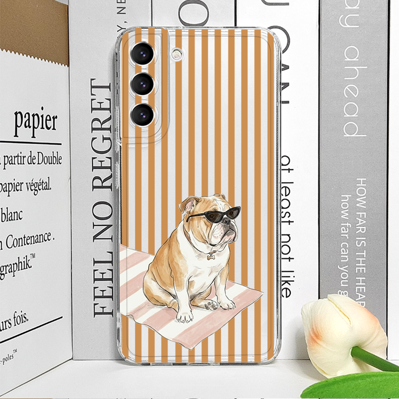 غطاء هاتف شفاف ناعم بتصميم كلب - مراجعة Phone Cases Samsung A14 وسعره