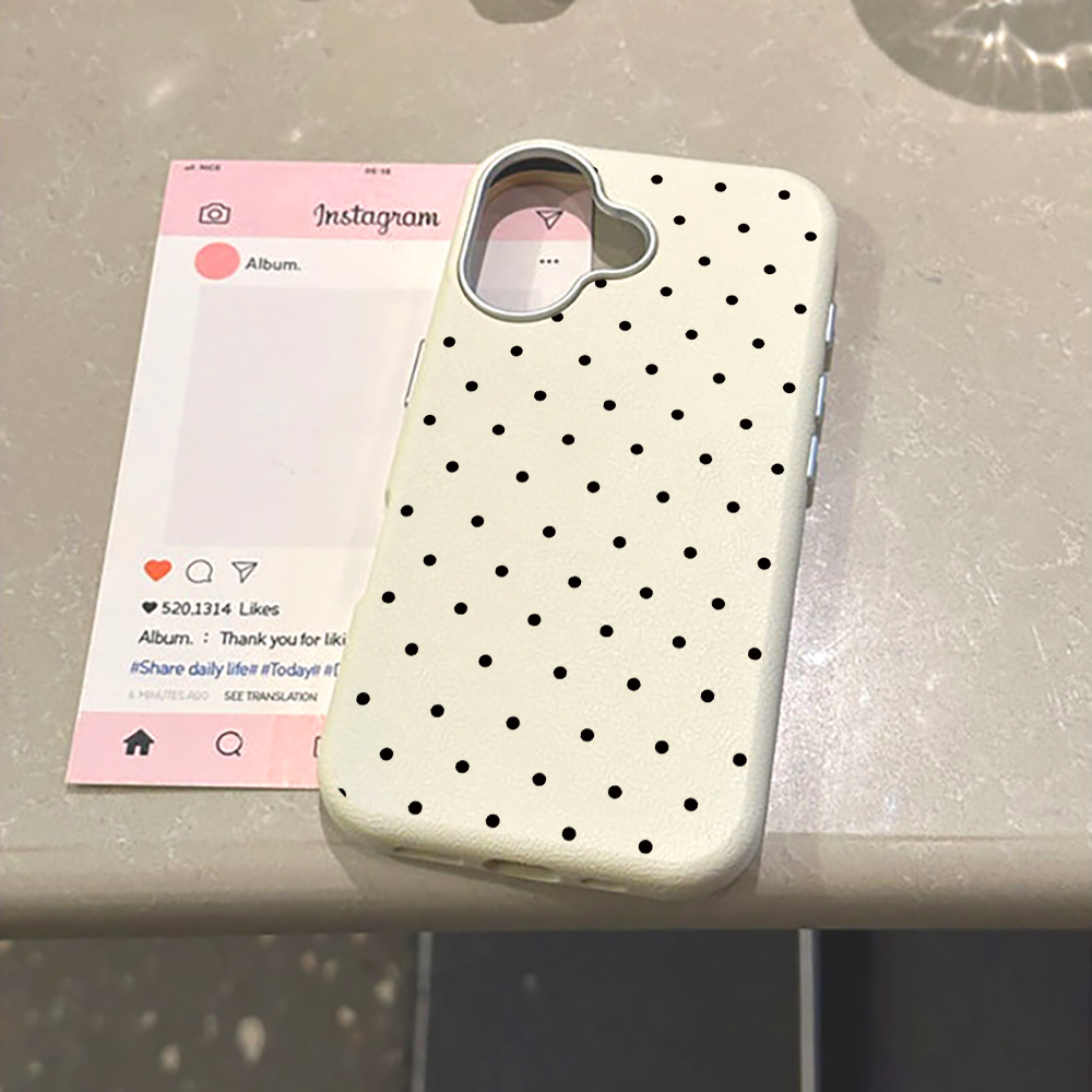 غطاء هاتف كوري أنيق بنقاط البو - مراجعة Phone Cases Cute Iphone 14 وسعره