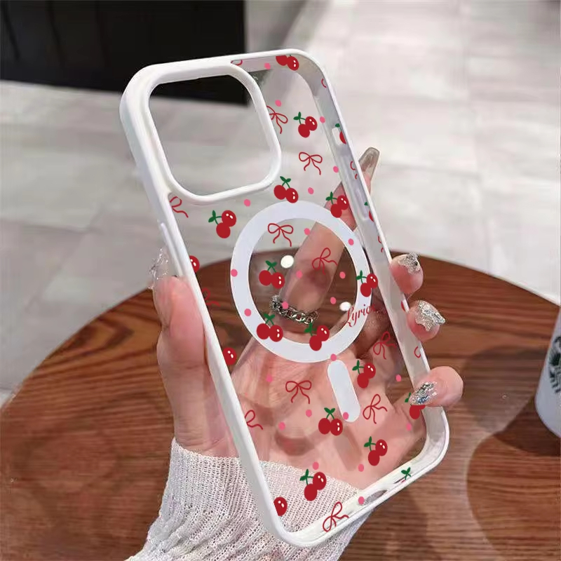 جراب هاتف مغناطيسي شفاف صلب بت - مراجعة Phone Cases Red وسعره