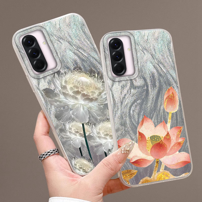 حافظة ذهبية لوتس لهاتف سامسونج - مراجعة Phone Cases Samsung A14 وسعره
