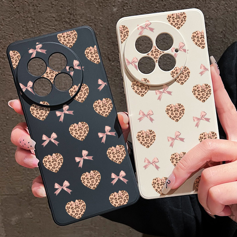 Leopard Print Hearts Bow Soft  - مراجعة Phone Cases Oneplus وسعره