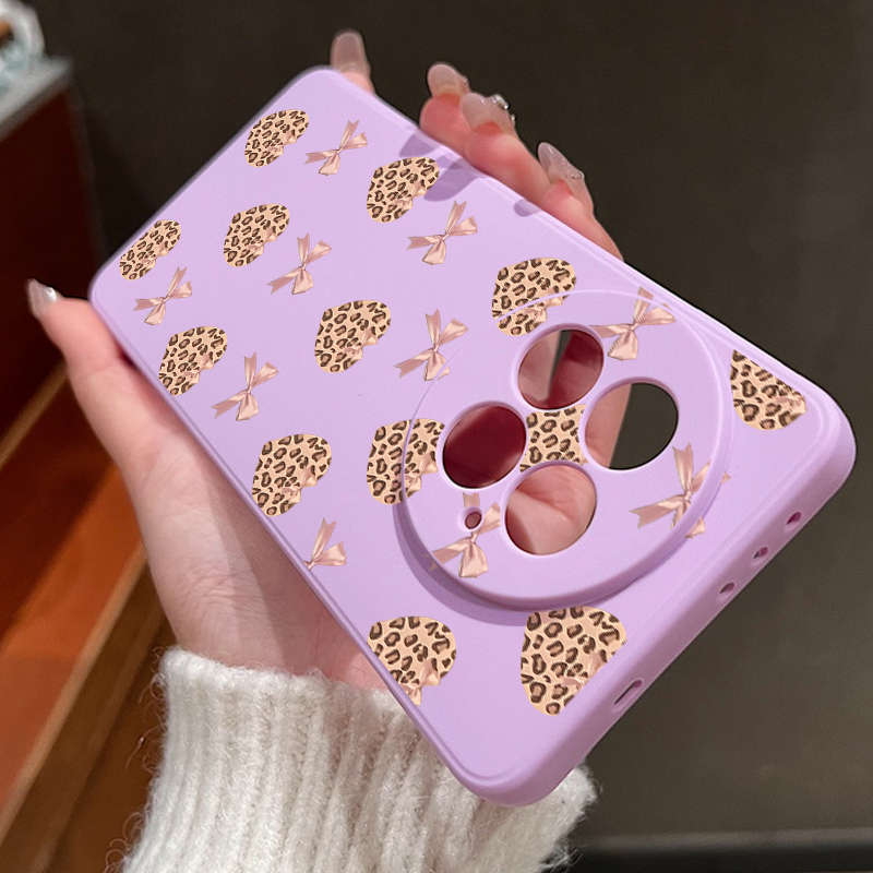 Leopard Print Hearts Bow Soft  - مراجعة Phone Cases Oneplus وسعره