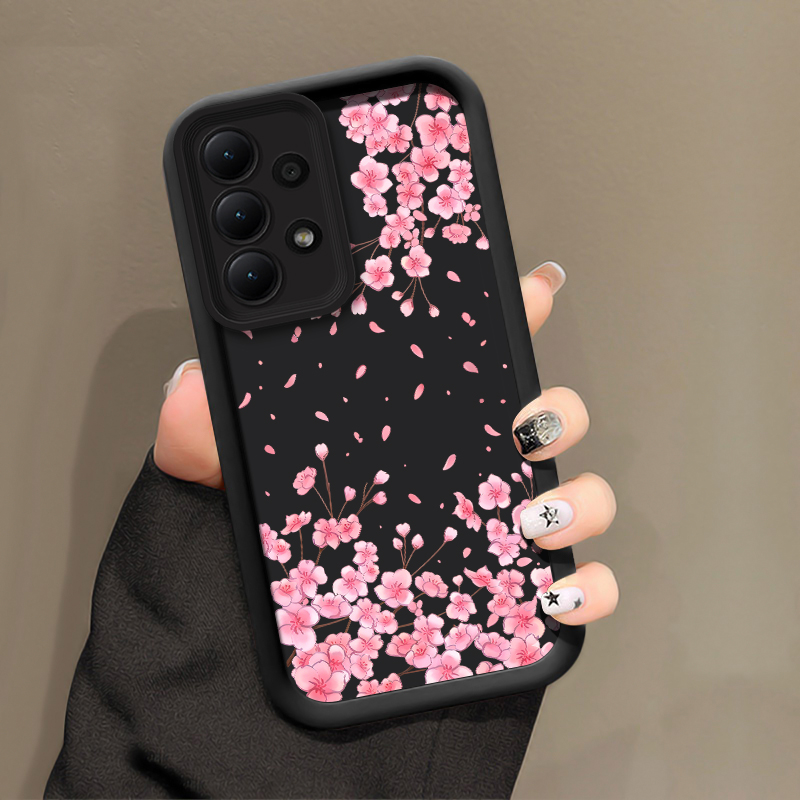 غطاء هاتف مطبوع بزهور الخوخ لس - مراجعة Phone Cases Samsung A14 وسعره