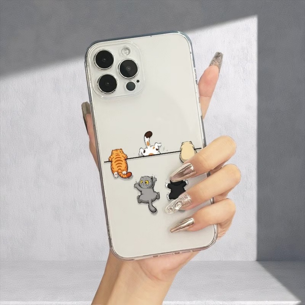 غطاء هاتف بنمط خمسة قطط لطيفة  - مراجعة Phone Cases Cute Iphone 14 وسعره