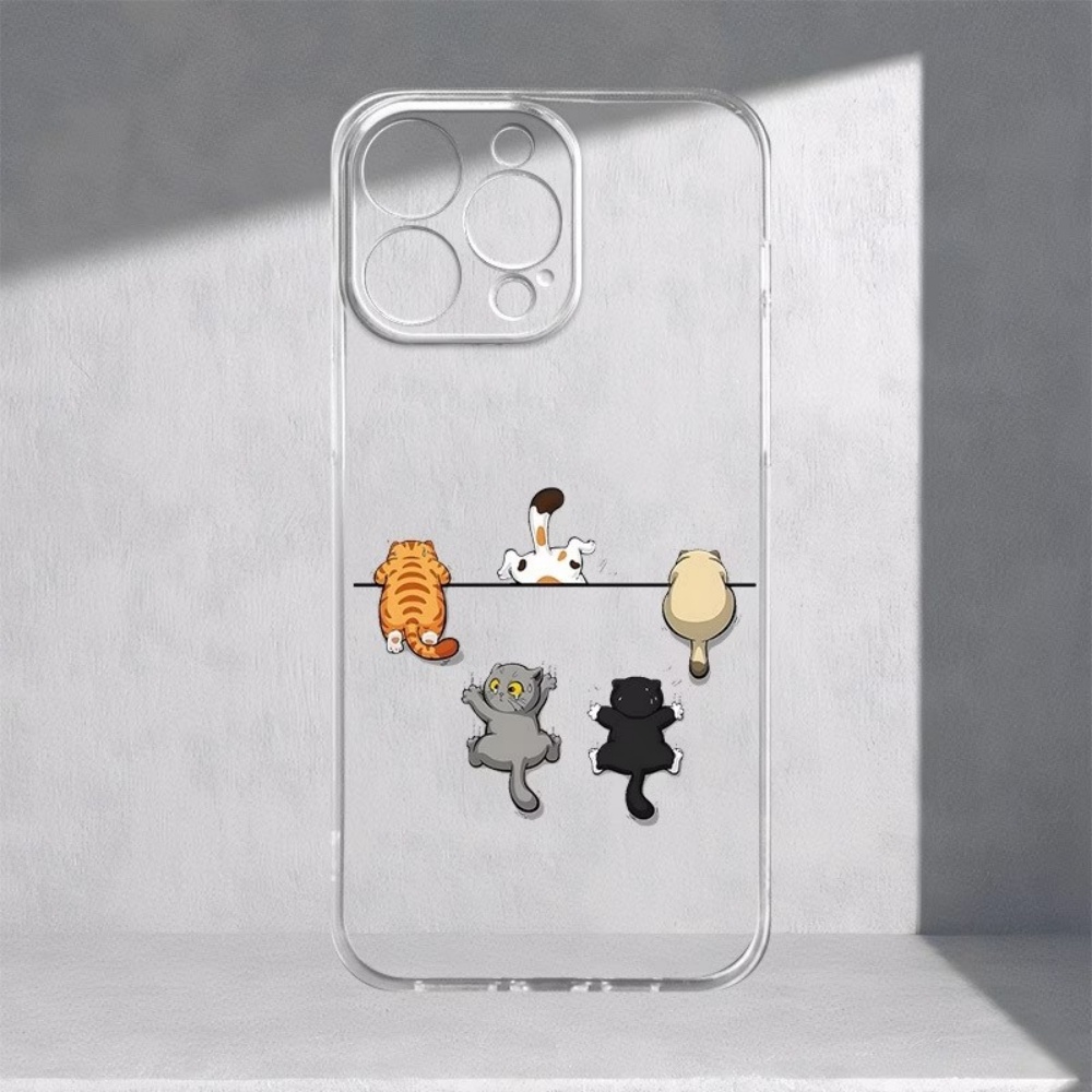غطاء هاتف بنمط خمسة قطط لطيفة  - مراجعة Phone Cases Cute Iphone 14 وسعره