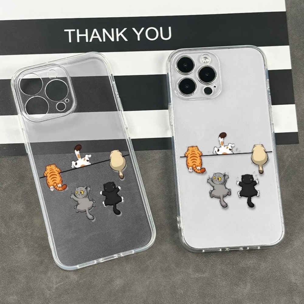 غطاء هاتف بنمط خمسة قطط لطيفة  - مراجعة Phone Cases Cute Iphone 14 وسعره