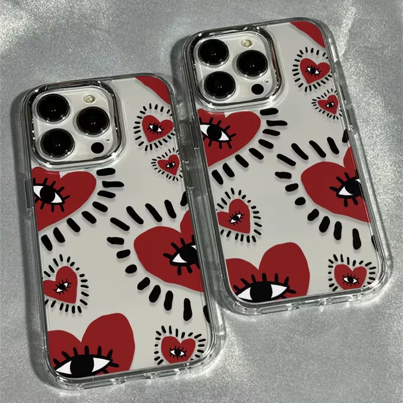 فريد الأحمر القلب العين الإطار - مراجعة Phone Cases Red وسعره