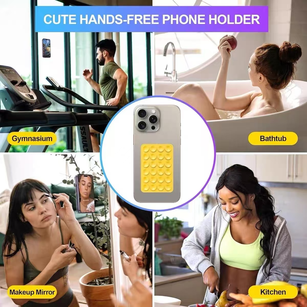 حامل هاتف سيليكون بكوب شفط مرب - مراجعة Phone Cases Iphone وسعره