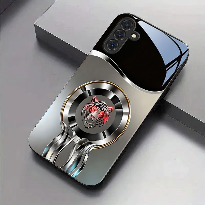 غطاء هاتف زجاجي بنمط شعار النم - مراجعة Phone Cases Red وسعره