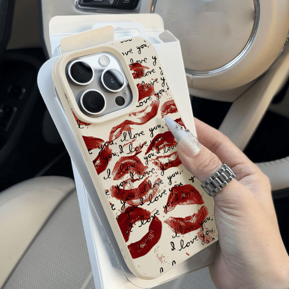 مشرق أحمر الشفاه الجلود قضية ا - مراجعة Phone Cases Red وسعره