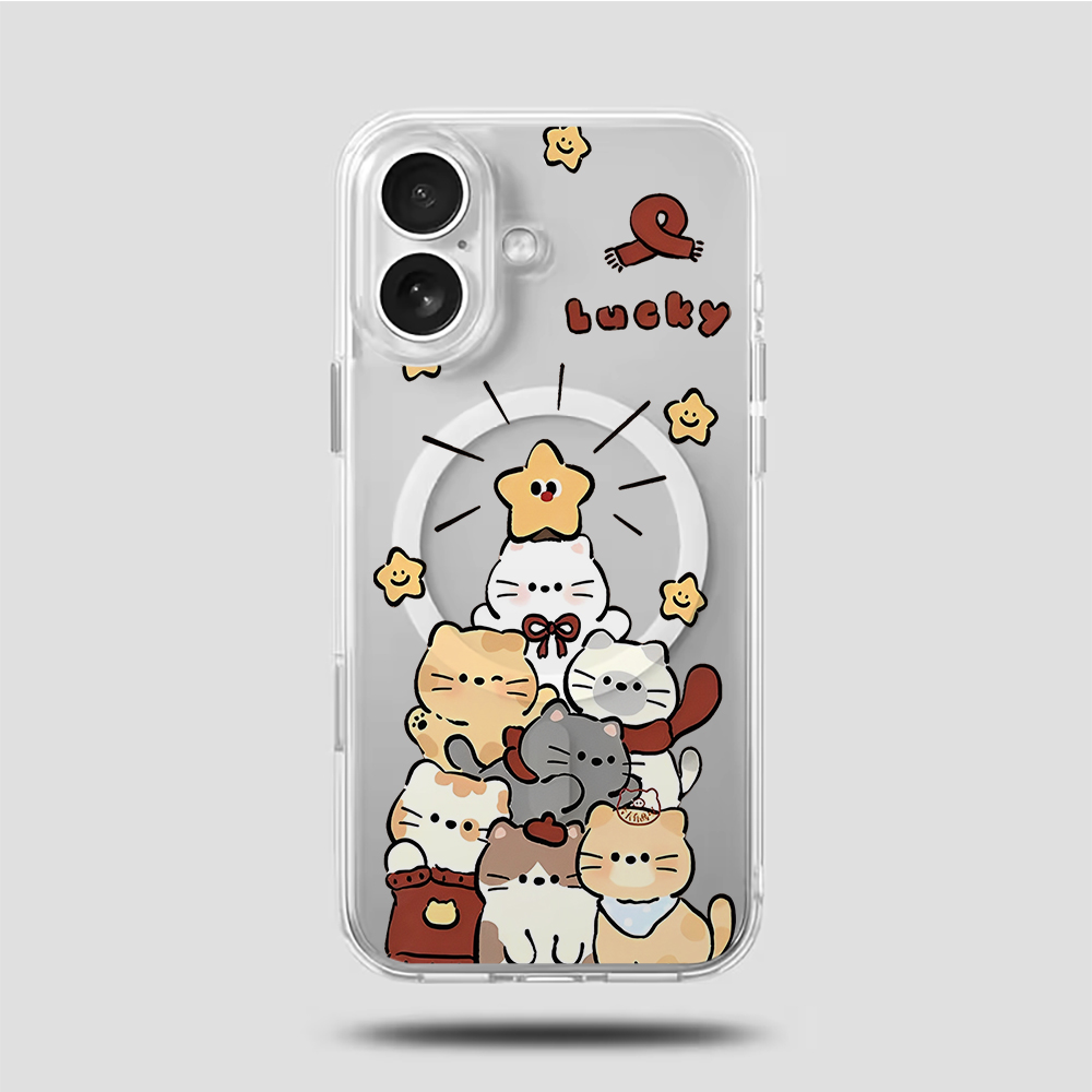غطاء هاتف شفاف بتصميم قطة كرتو - مراجعة Phone Cases Cute Iphone 14 وسعره